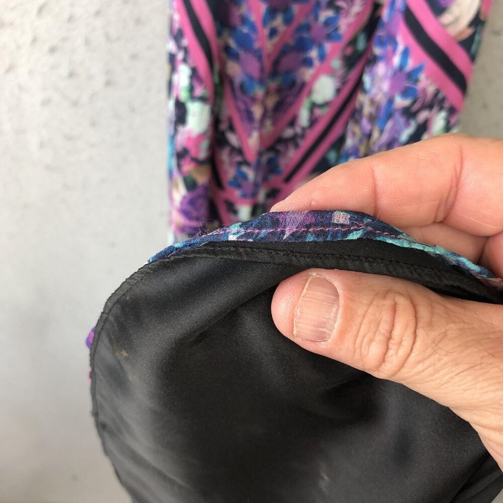 Nicole Miller Dress Womens 4 Halter Maxi Floral Wedding Party Formal Event - Picture 12 of 16